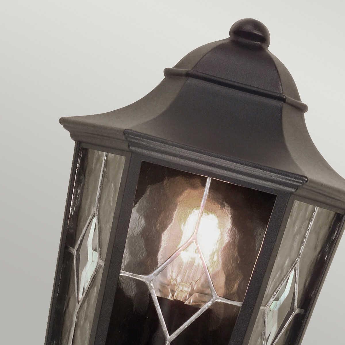 Elstead Norfolk Black Outdoor Half Wall Light-clearance