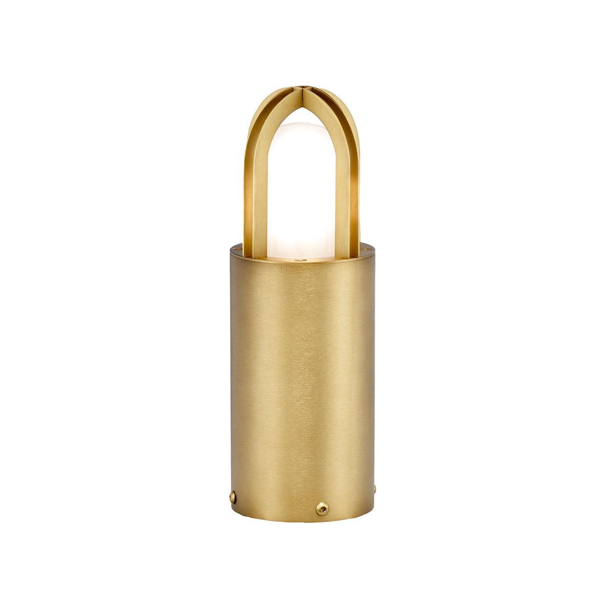 elstead paignton 1 light medium brass outdoor bollard