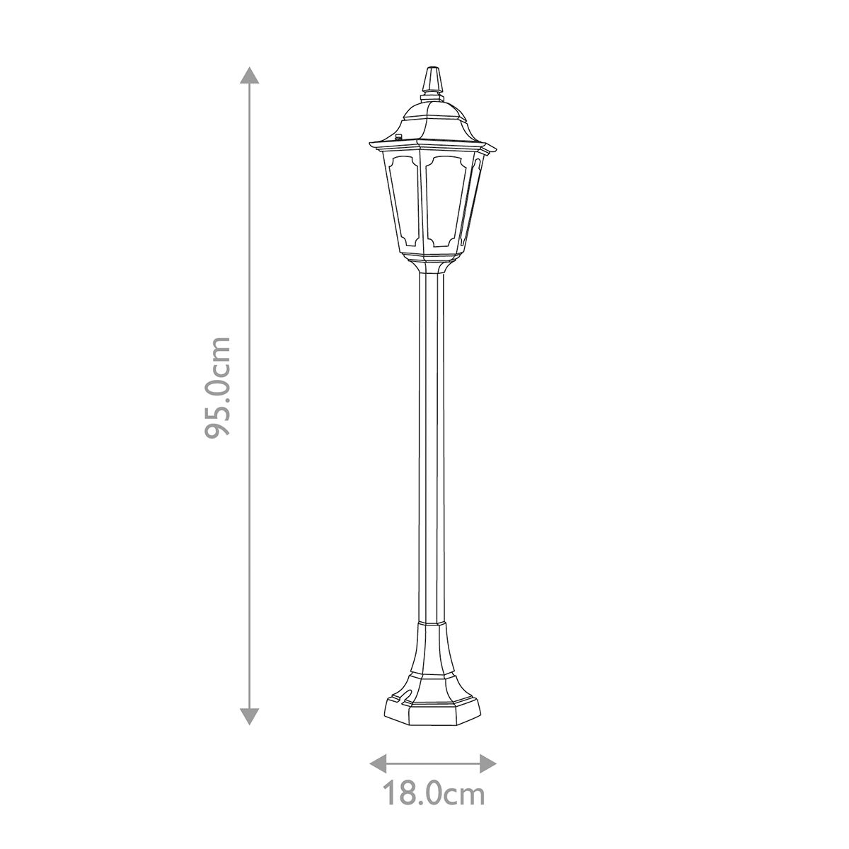 Elstead Parish Black Outdoor Mini Bollard Light — alternate view