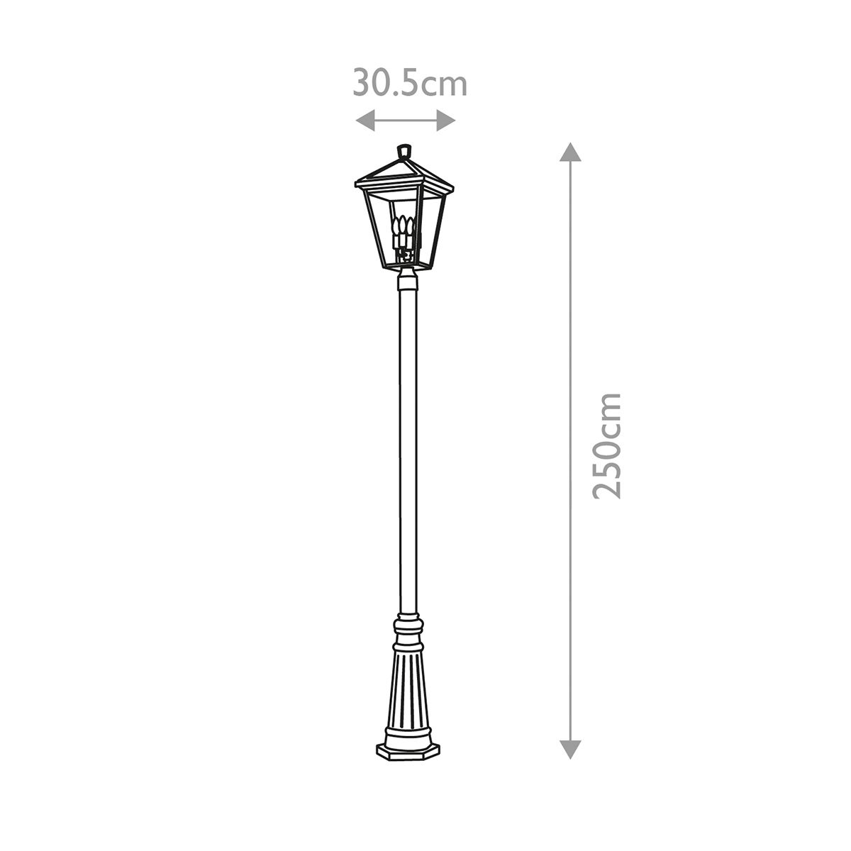 Alford Place 4 Light Lamp Post