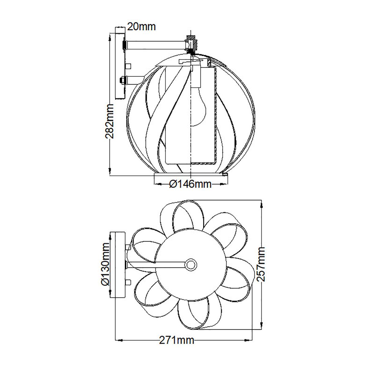 Blacksmith 1 Light Outdoor Wall Light