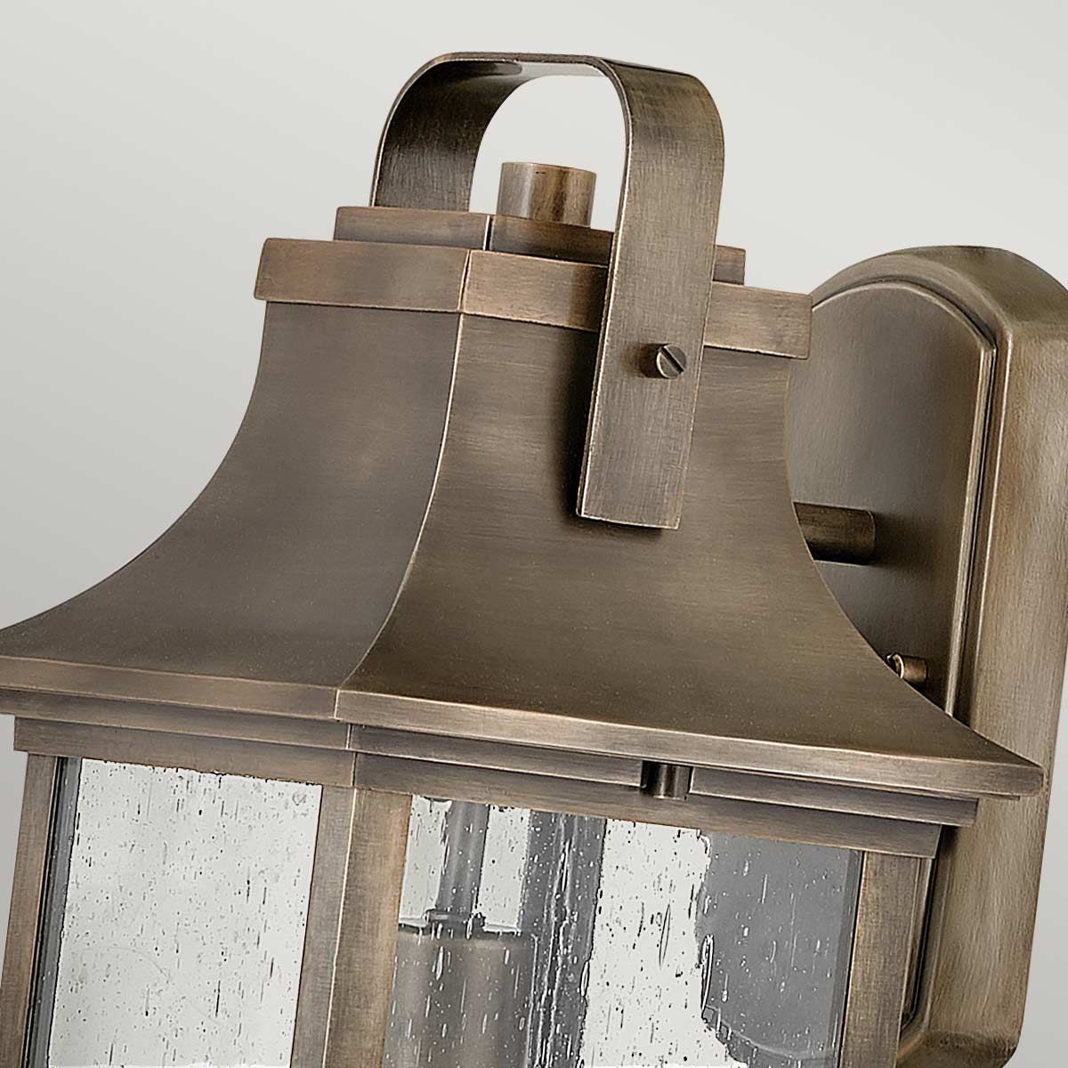 Grant 1 Light Medium Bronze Outdoor Wall Lantern