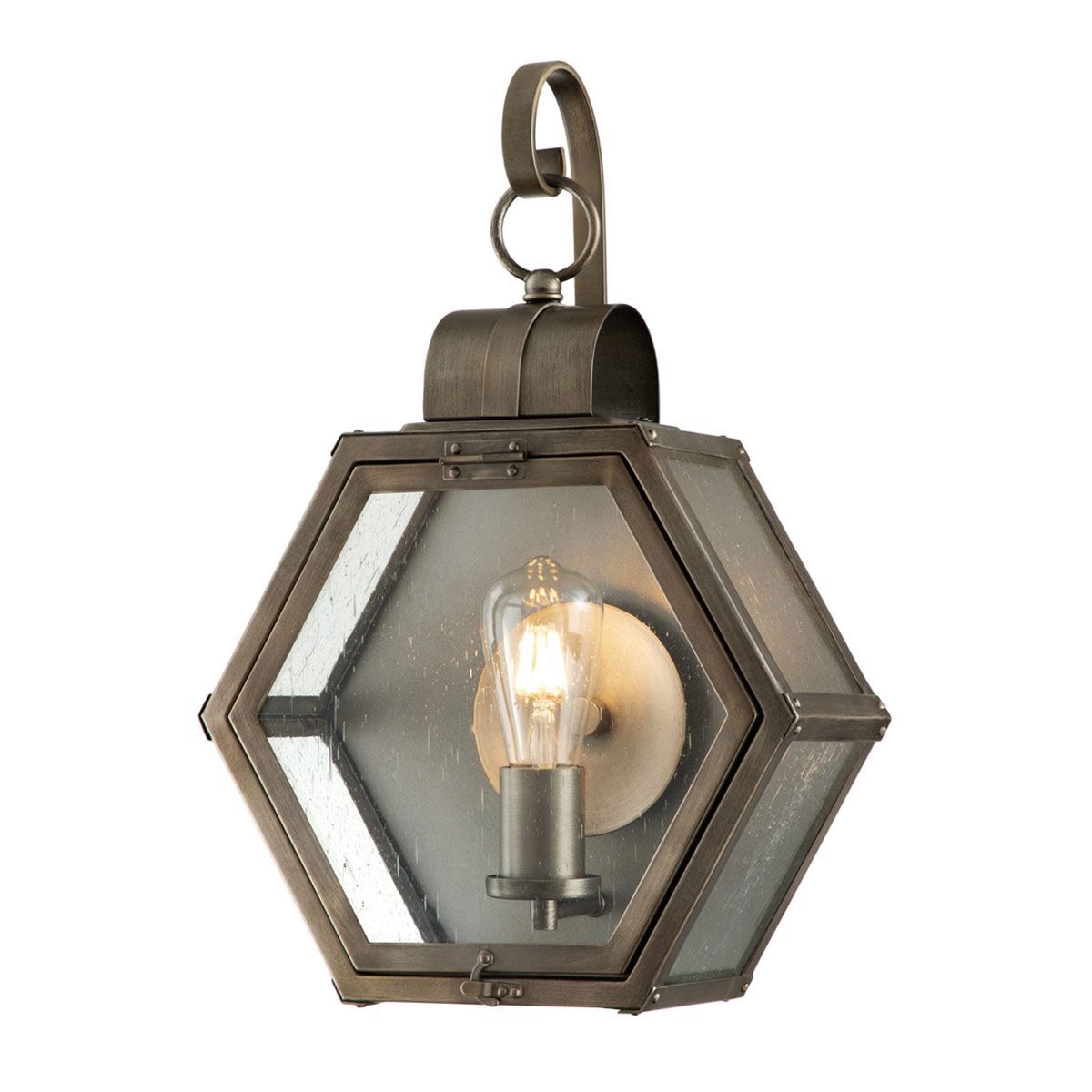 Heath 1 Light Medium Bronze Outdoor Wall Lantern QN-HEATH-M-BU by Quoizel