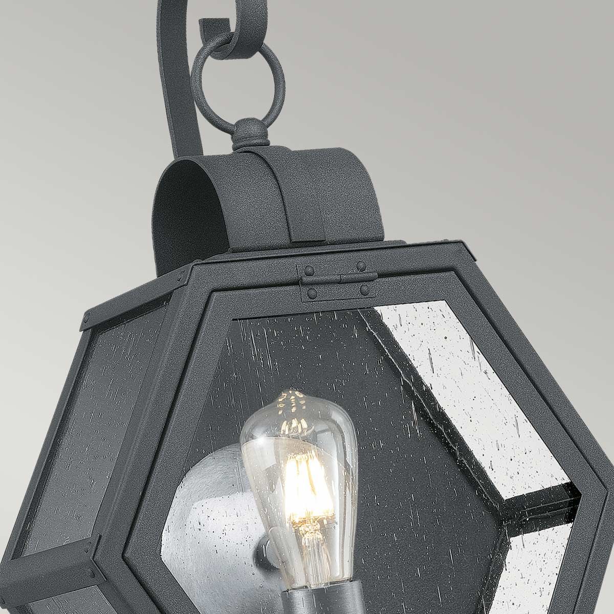 Heath 1 Light Medium Black Outdoor Wall Lantern
