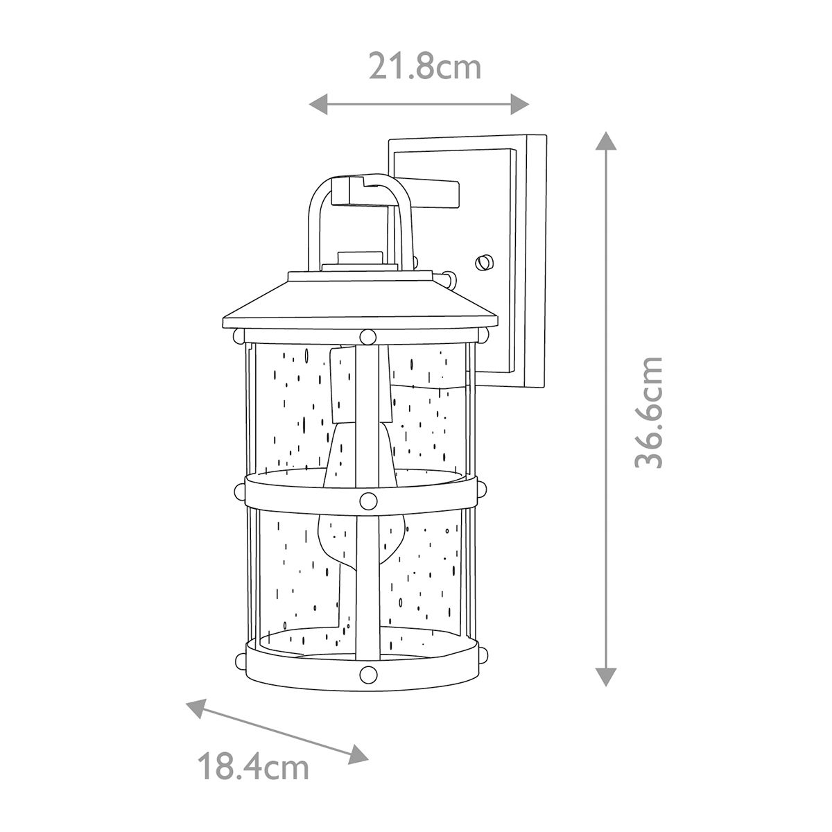 Lakehouse 1 Light Small Outdoor Wall Lantern
