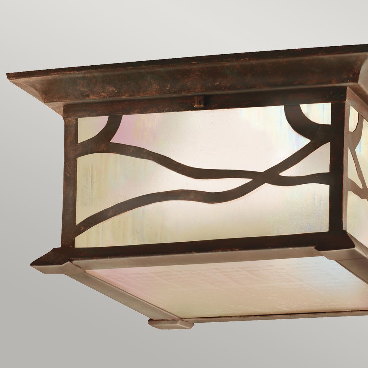Morris 2 Light Copper Outdoor Flush
