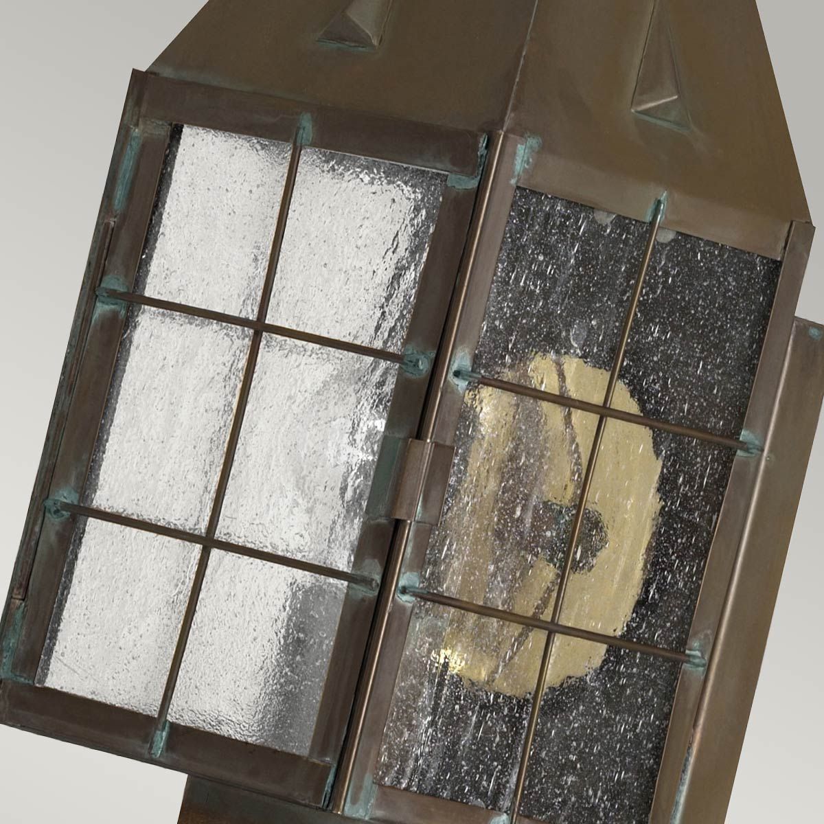 Nantucket 1 Light Medium Brass Outdoor Wall Lantern