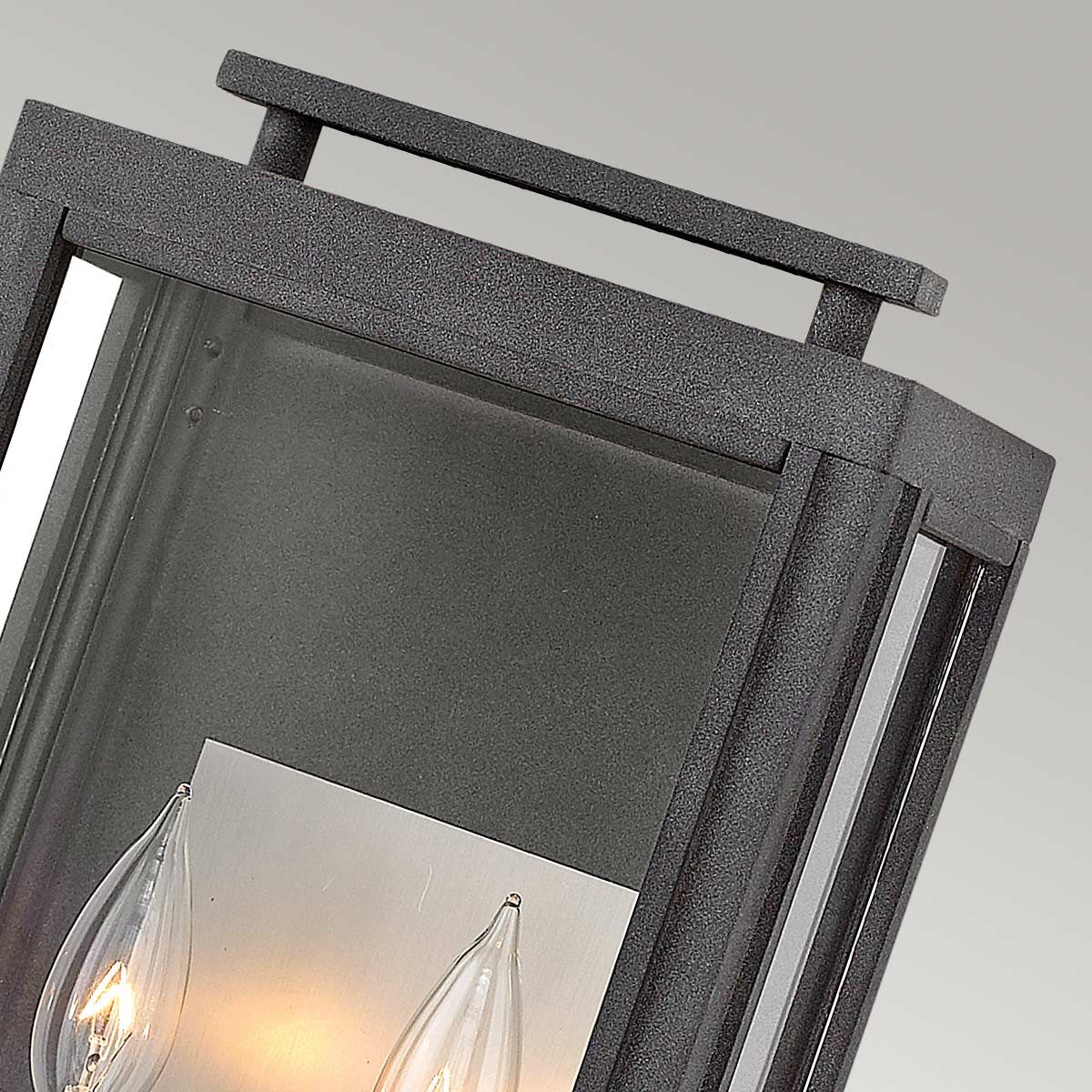 Sutcliffe 2 Light Aged Zinc Outdoor Wall Lantern