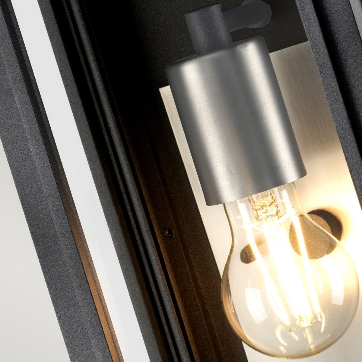 Sutcliffe 1 Light Aged Zinc Outdoor Wall Lantern