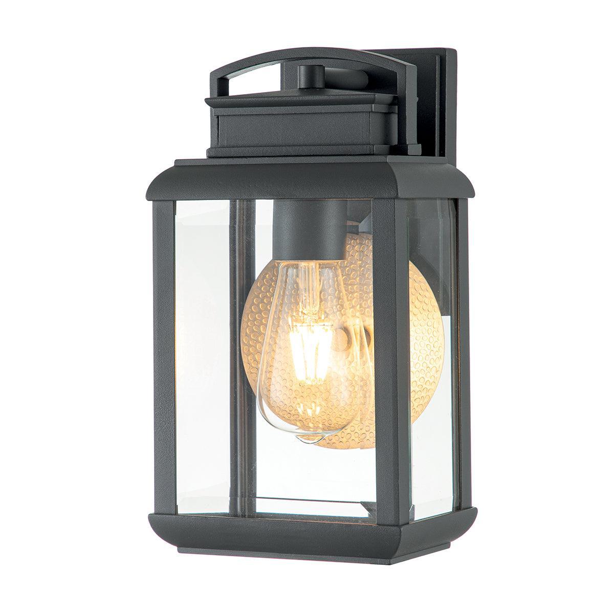 Quoizel Byron 1 Light Small Graphite Outdoor Wall Light-wh-20-091026