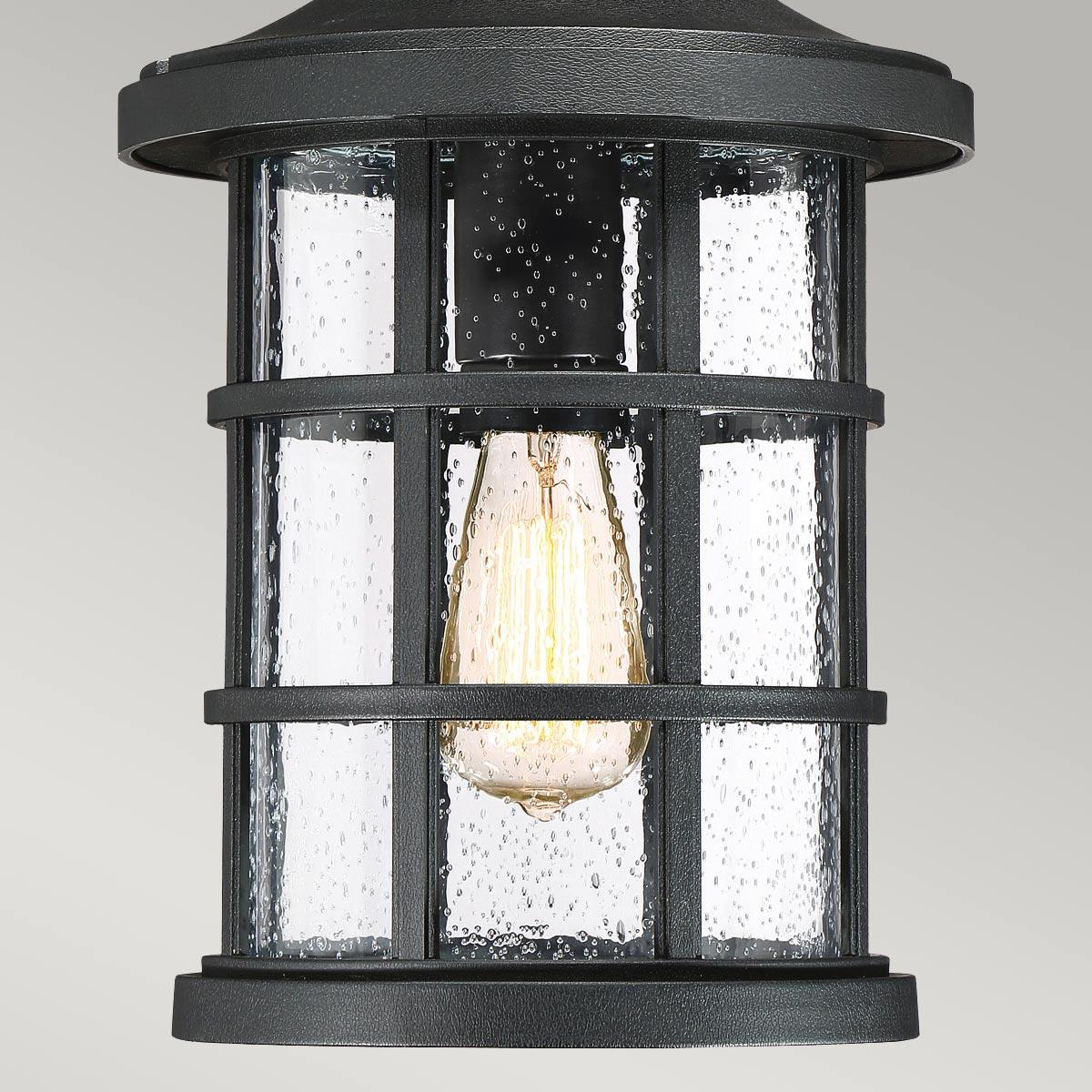 Quoizel Crusade 1 Light Chain Lantern QZ-CRUSADE8-BLK