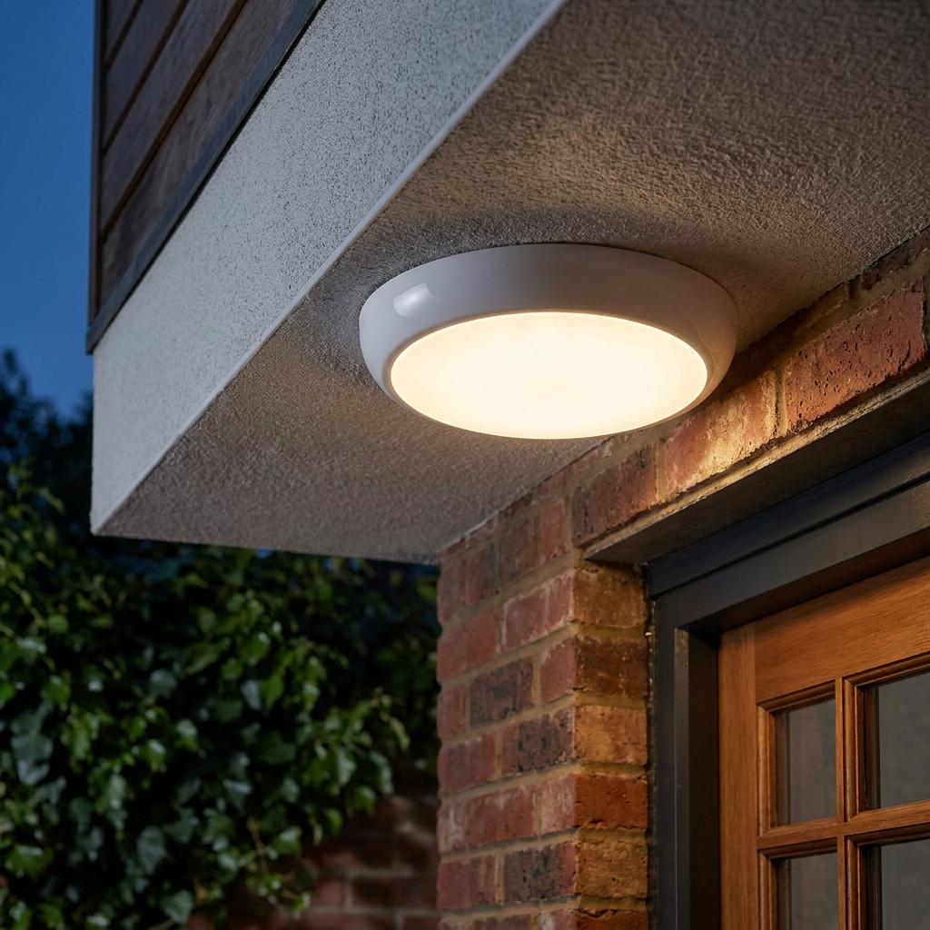 Saxby HeroPRO White LED Bulkhead Light with Emergency Backup IP65 18W-warehouse-180926