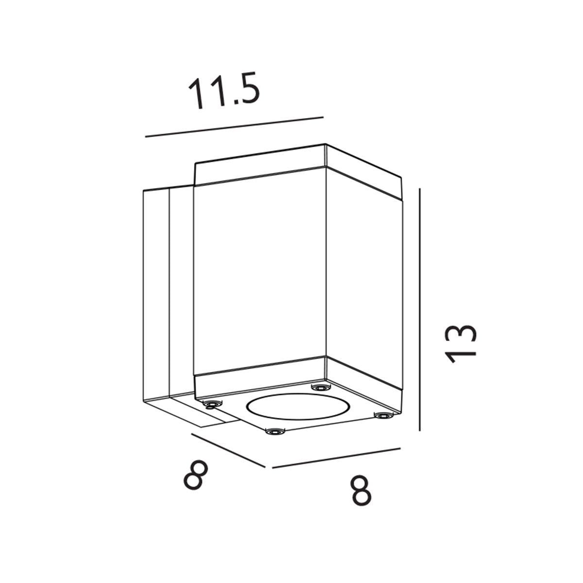 Norlys Sandvik 1 Light Graphite Down Outside Wall Light-warehouse-25-09-26