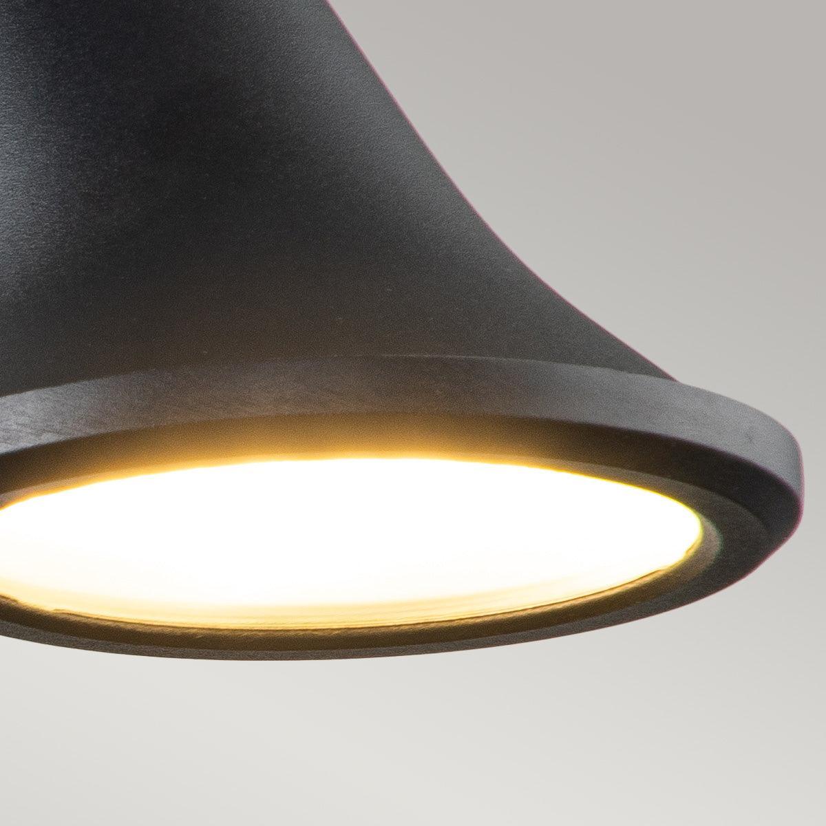 Elstead Selma LED Black Outdoor Sign Light-WAREHOUSE-40-240426