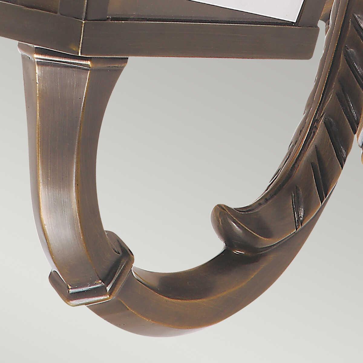 Elstead St Pauls Aged Brass Outdoor Wall Light-OB-35-25-09