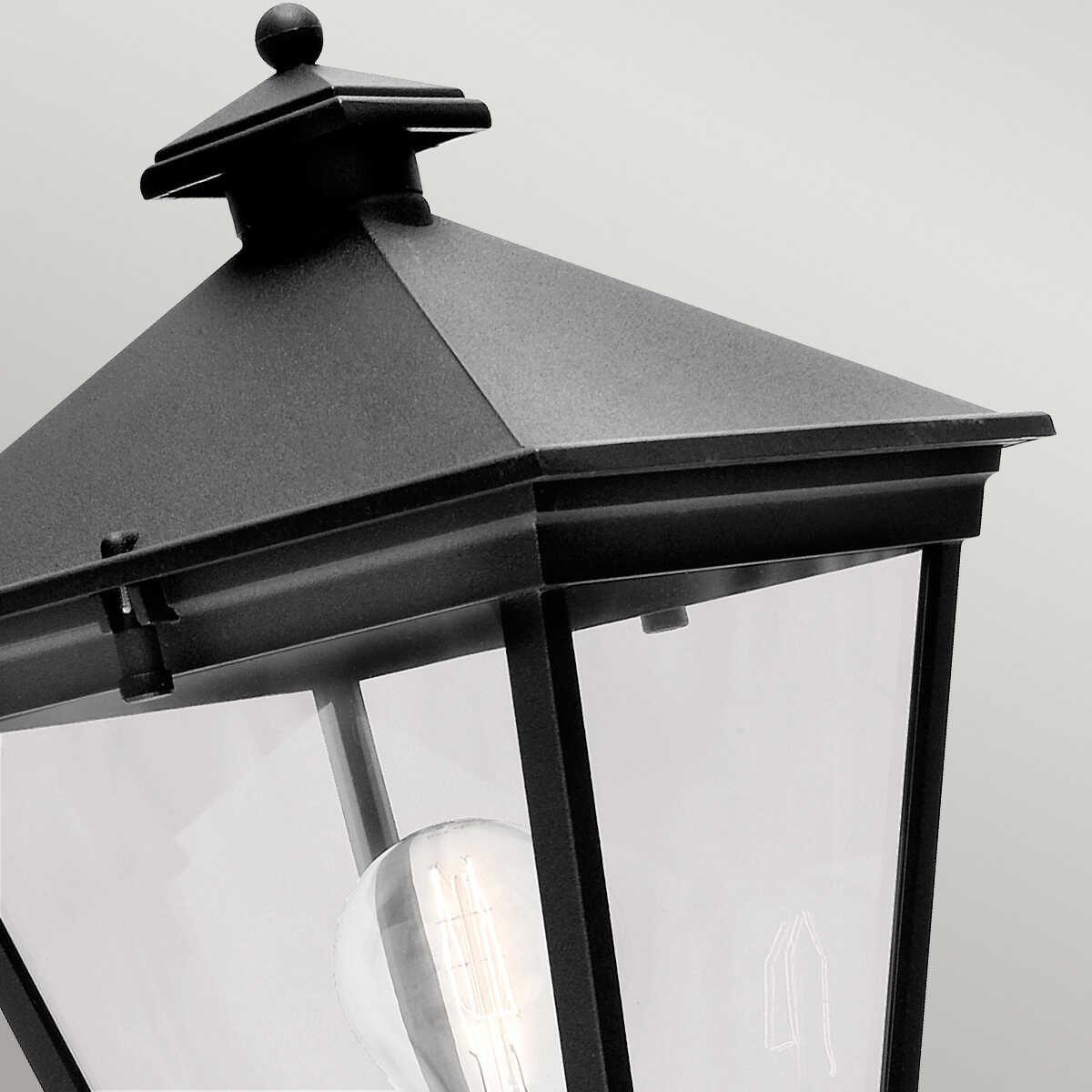 Elstead Turin Black Outdoor Uplighter Wall Light-wh-20-091026