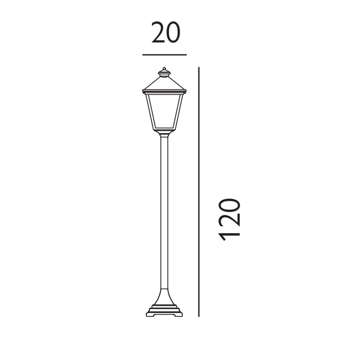 elstead turin black finish outdoor pillar lantern LED Lamp Bulb Guide