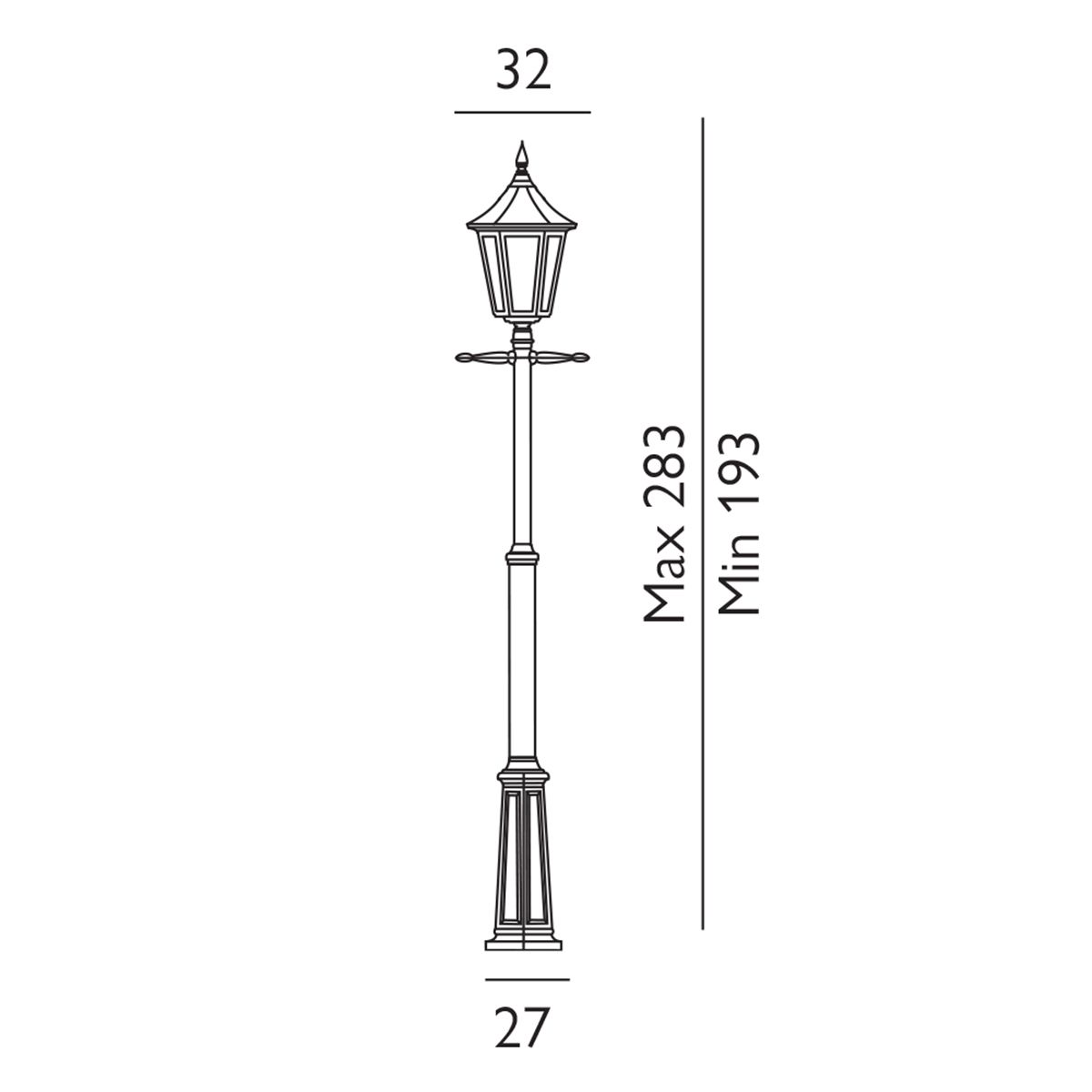 elstead valencia grande black finish outdoor single arm lamp post LED Lamp Bulb Guide