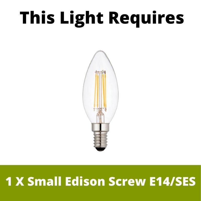Elstead Holborn 1 Light Small Brass Outdoor Half Lantern  Lamp Bulb Guide