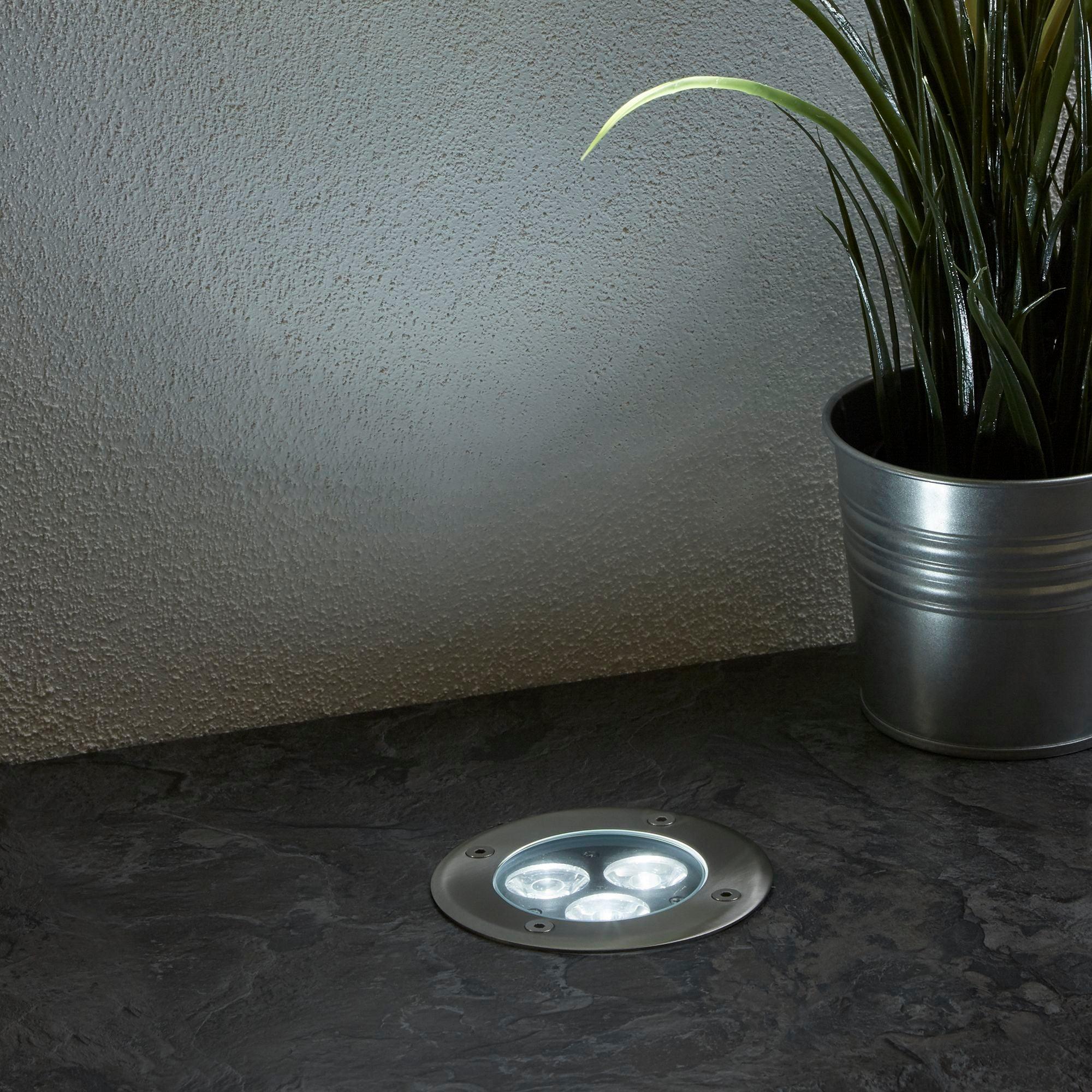 Walkover LED Outdoor Recessed Stainless Steel Light