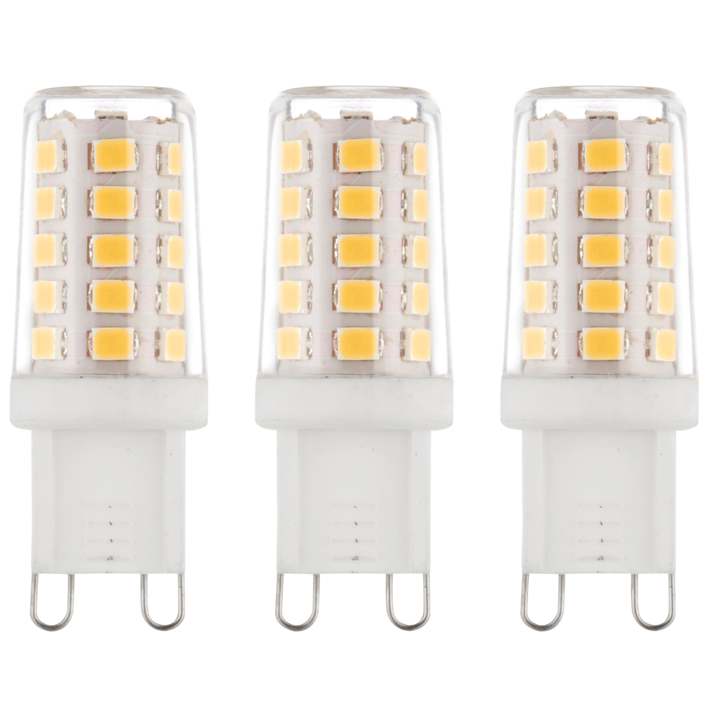 3 x G9 LED 2.3W Warm White Halogen 20W Equivalent