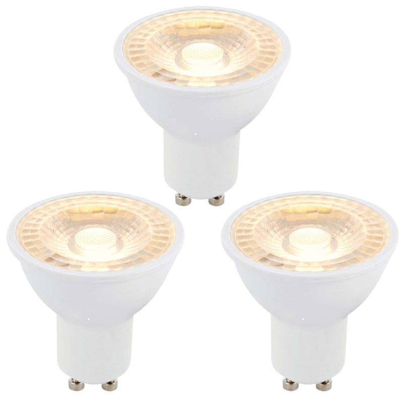 3 X GU10 LED 6W 38 Degree Warm White Bulb