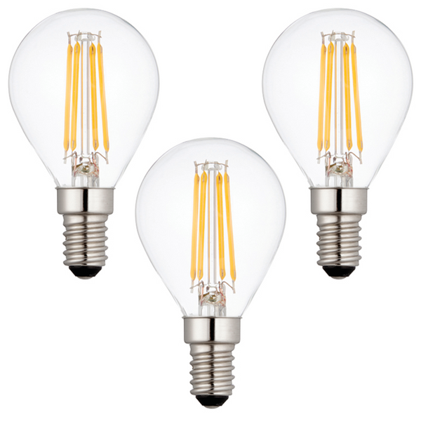 3 x E14 LED Lamp/Bulb Dimmable 4W (40W Equivalent)