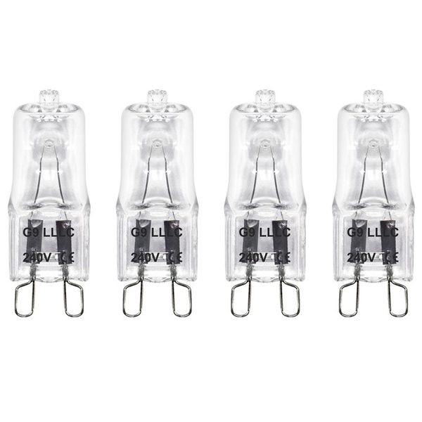 4 x G9 Dimmable 28W Warm White Halogen (40W Equivalent)