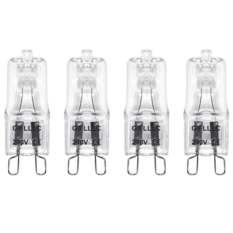 4 x G9 Dimmable 28W Warm White Halogen (40W Equivalent)