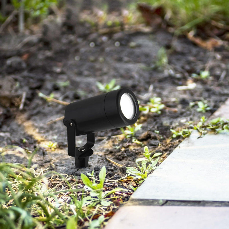 Searchlight Spikey Outdoor Black Garden Spike Light
