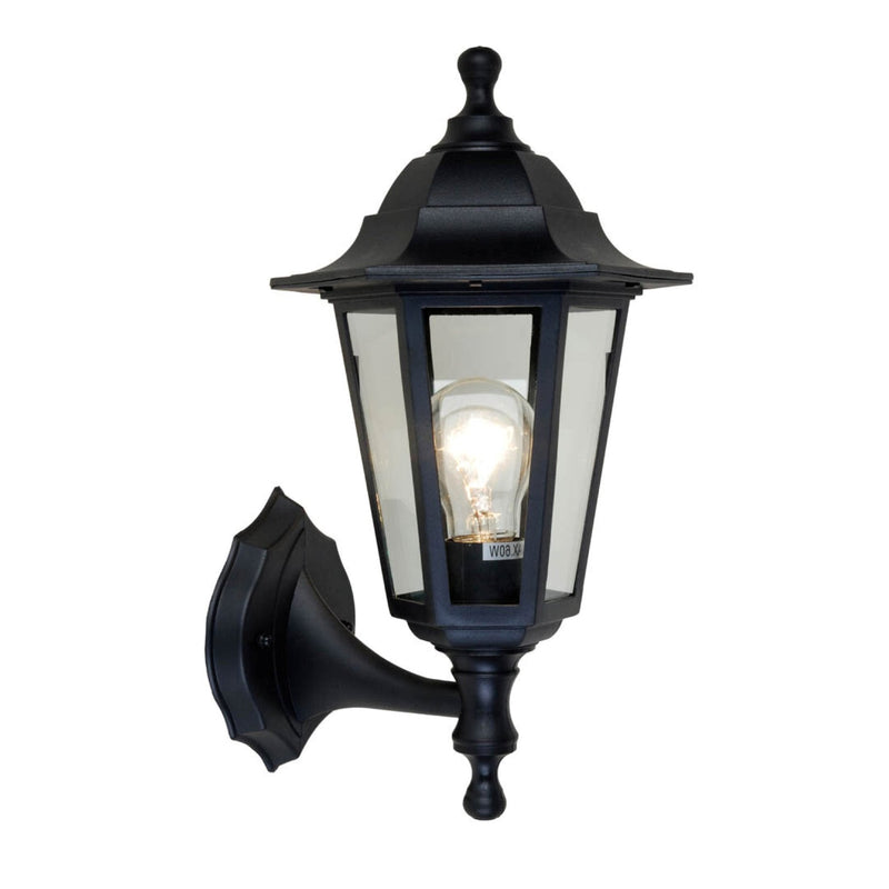 Lutec Coastal Outdoor Black Wall Lantern Light 5112605346