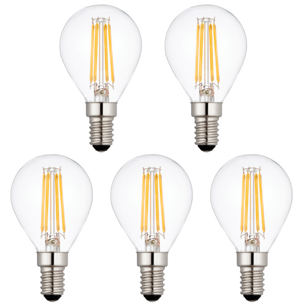 5 x E14 LED Lamp/Bulb Dimmable 4W (40W Equivalent)