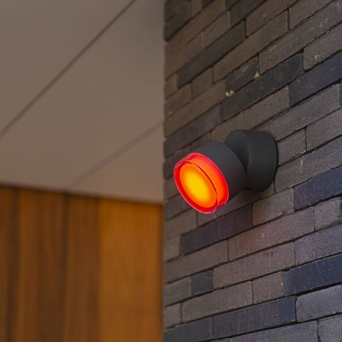 Lutec Dropsi Outdoor LED Grey Wall Light 5010901118