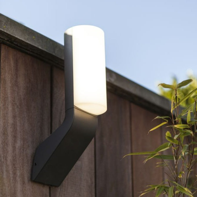 Lutec Bati Integrated LED Outside Wall Light - Grey 5188601125 close-up