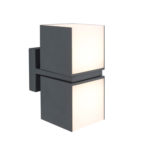 Lutec Cuba LED Adjustable Wall Light - Dark Grey 5193801118