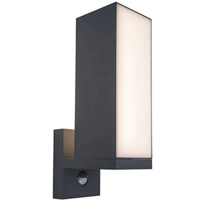 LUTEC-CUBA LED Outdoor Wall Sconce - 23W 1000LM - 350° Rotational Up/Down Light - Dark Gray