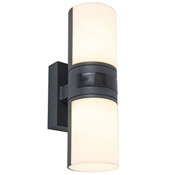 Lutec Cyra Grey Adjustable LED Wall Light - Motion Sensor 5198102118