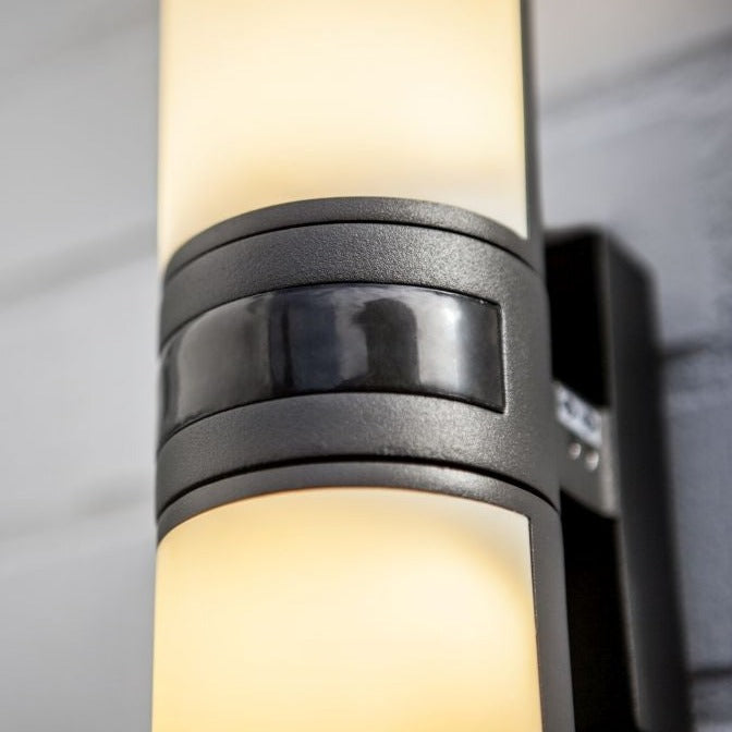 Lutec Cyra Grey Adjustable LED Wall Light - Motion Sensor 5198102118 close-up