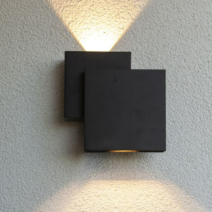 Lutec Rialto LED Outdoor Wall Light - Matt Black 5287901012 detail 3