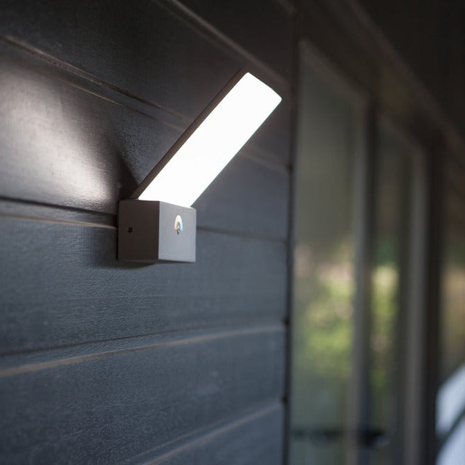 Lutec Outdoor Adjustable LED Wall Light 5289001118 Fixed to an outside wall