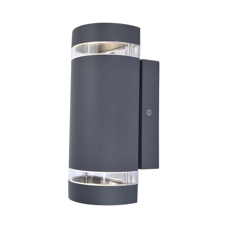 Lutec Focus Outdoor Up & Down Wall Light - Dusk To Dawn Sensor 5604023118