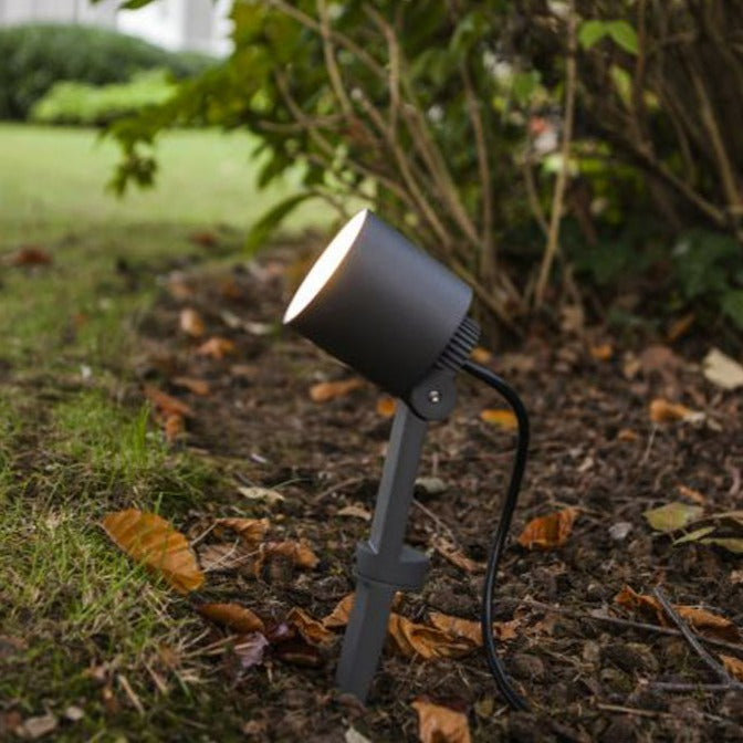 Lutec Explorer Outdoor LED Spot Light In Dark Grey 6609201118 