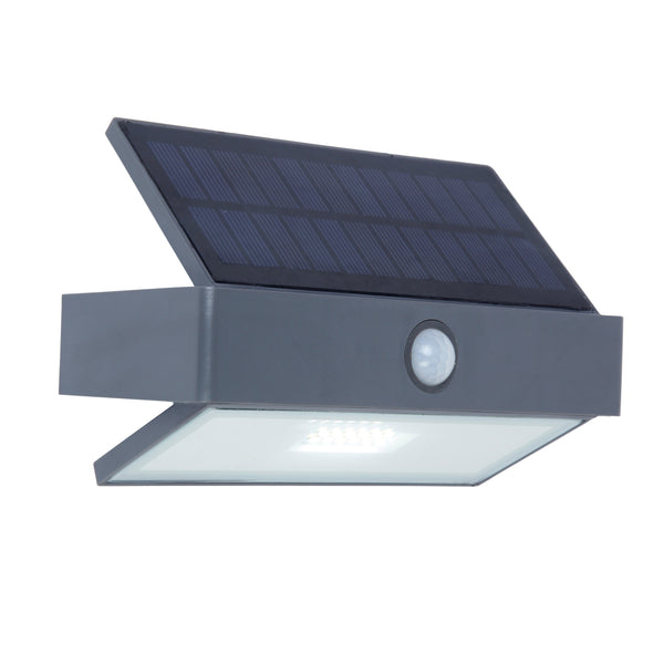 Lutec Arrow LED Solar Wall Light - Dark Grey 6910601335