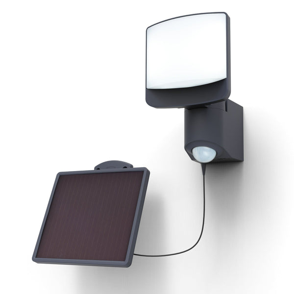 Lutec Sunshine LED Grey Solar Wall Light - PIR Sensor 6925701345