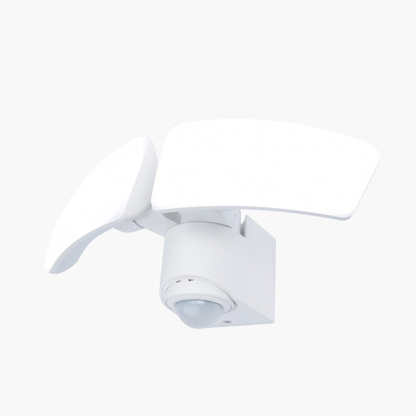 Lutec Artica Outdoor White LED Floodlight 2 Light - PIR Motion Sensor 7635605331