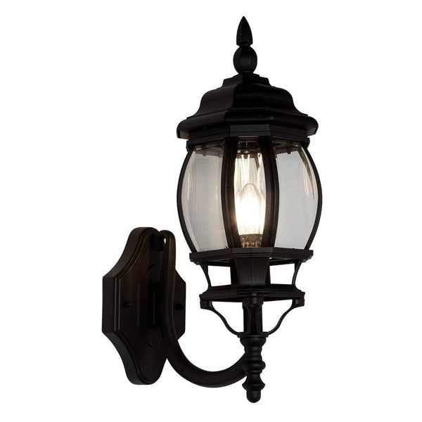 Bel Aire Traditional Black Outdoor Wall Light - Searchlight