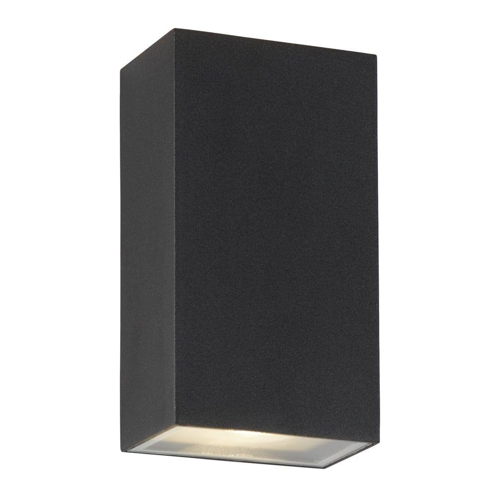 Buy Stirling LED Outdoor Up/Down Black Rectangle Wall Light