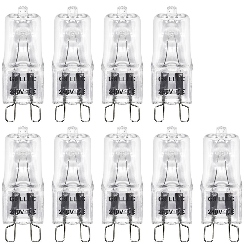 9x G9 Dimmable 28W Warm White Halogen (40W Equivalent)