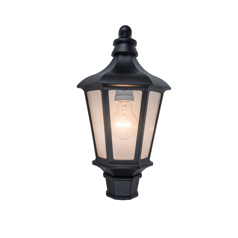 Lutec Cotswold Outdoor Wall Light - Black 5180601012