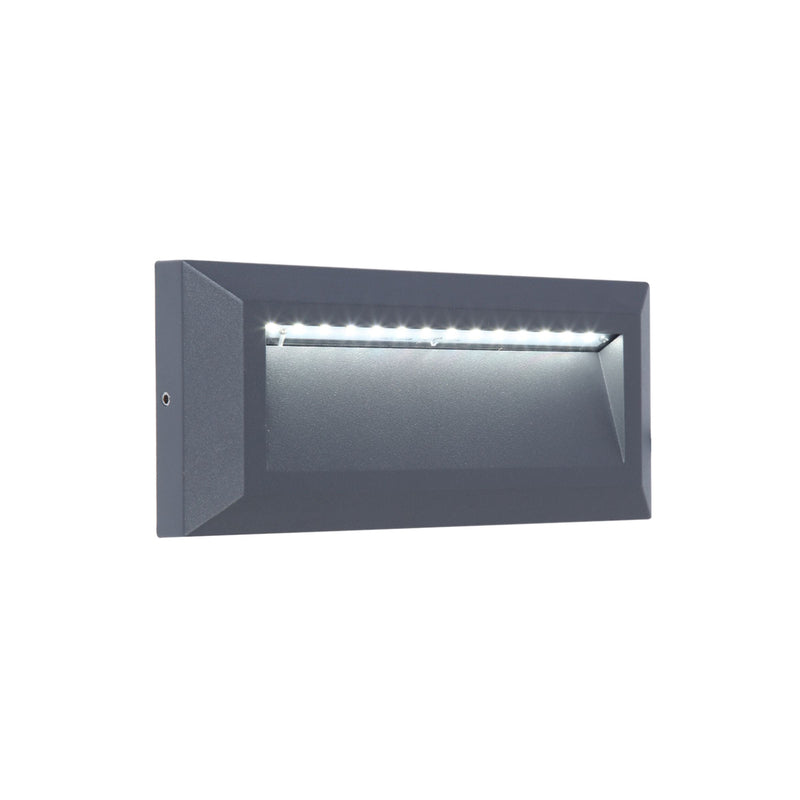 Lutec Helena Outdoor Grey LED Wall Light 5191602118